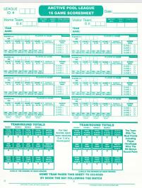 Pool League 16 Game format